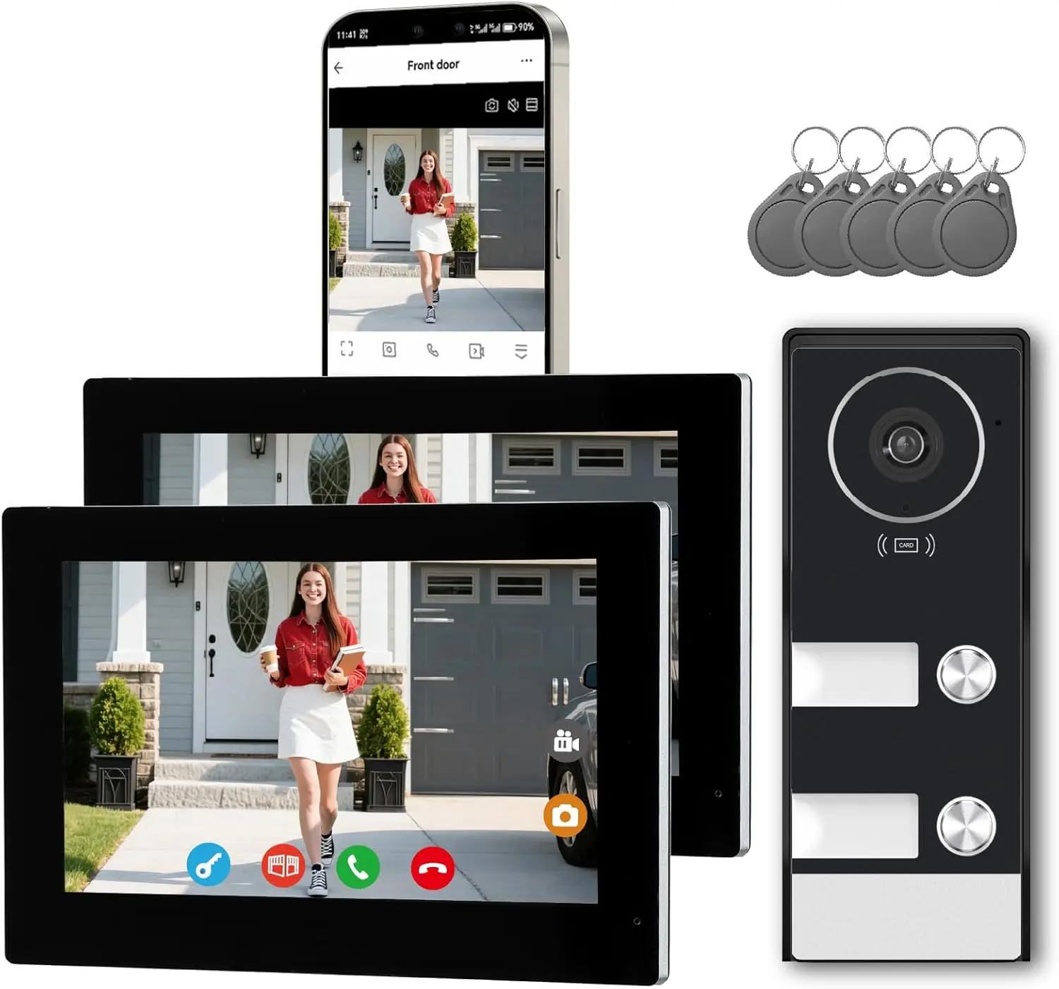 Smart Doorbell Wired - Smart Home Video Intercom Wired Video