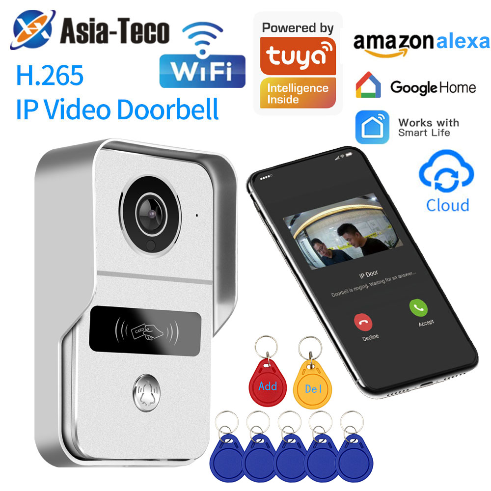 Smart Doorbell Wired - Tuya 1080P Wifi Wireless Video Door