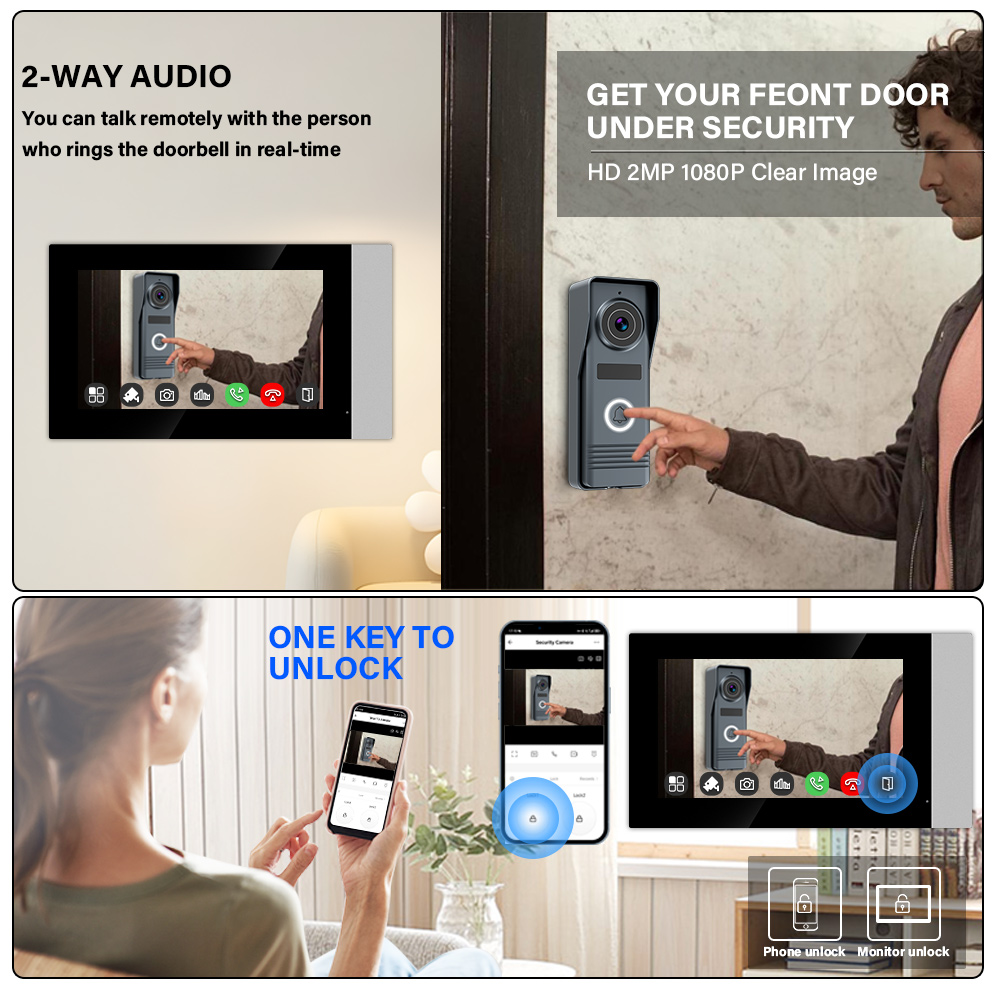 2-Wires Smart Home Wifi 1080P  - Smart Doorbell Wired incelemesi ve fiyatı