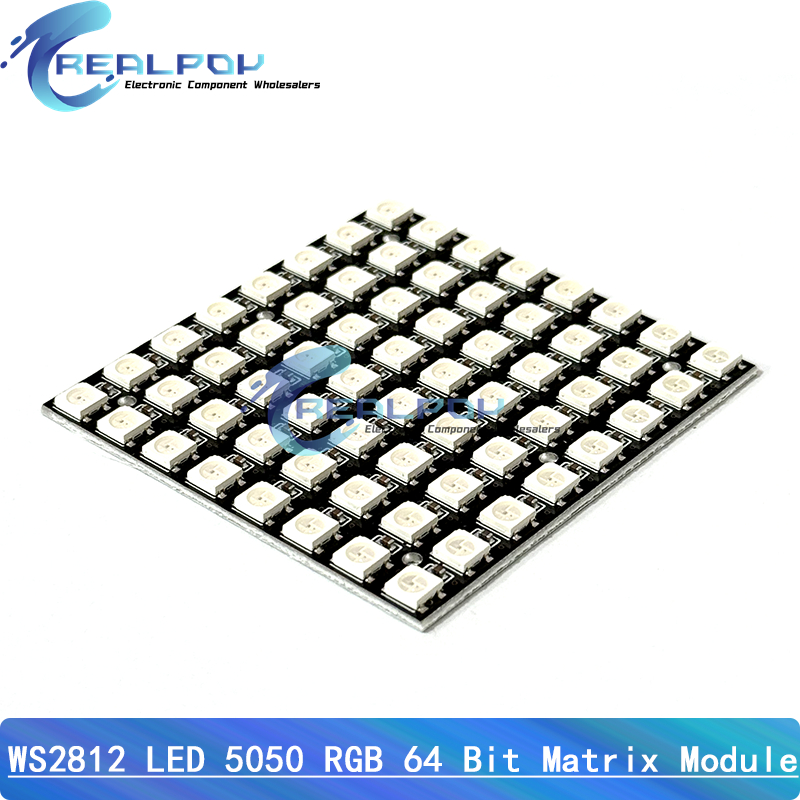 WS2812 LED 5050 RGB 8x8 64 Bit - Rgb Led Matrix 8X8 incelemesi ve fiyatı