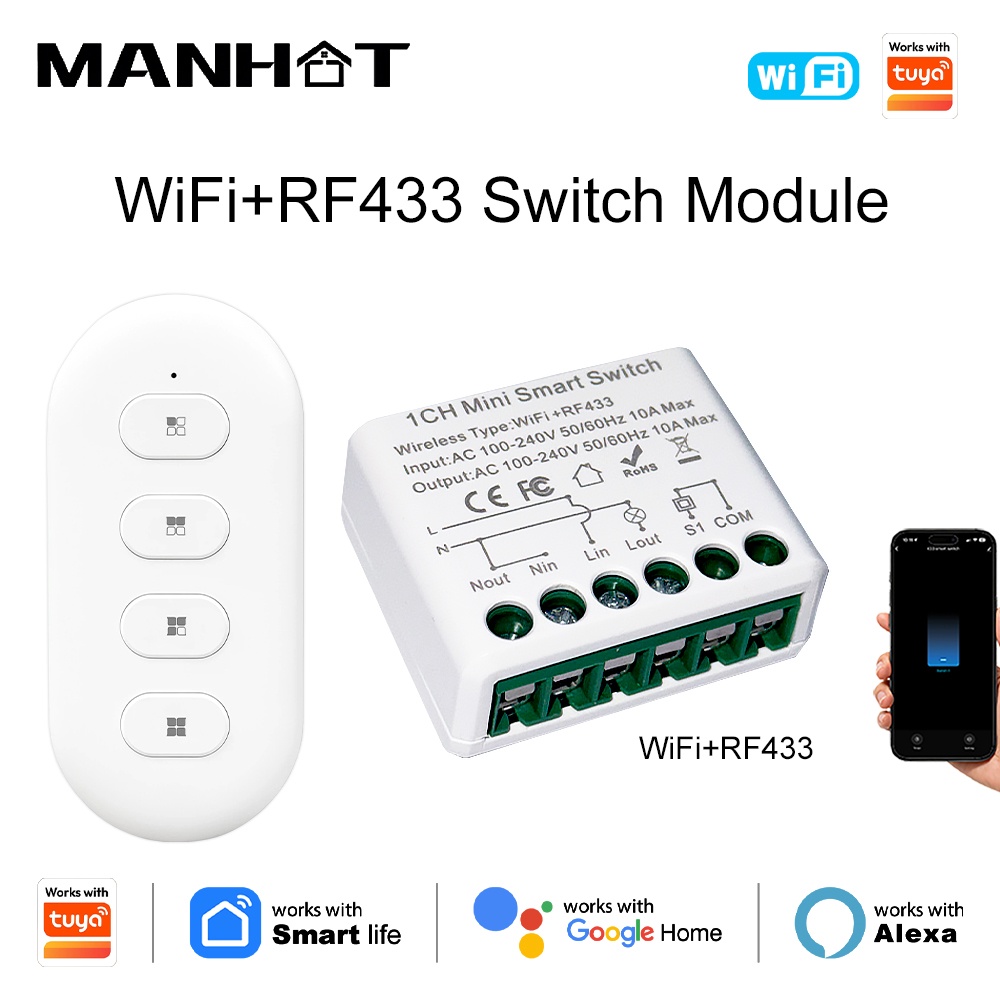 For Tuya WIFI 10A Smart Light  - Home Automation Diy incelemesi ve fiyatı