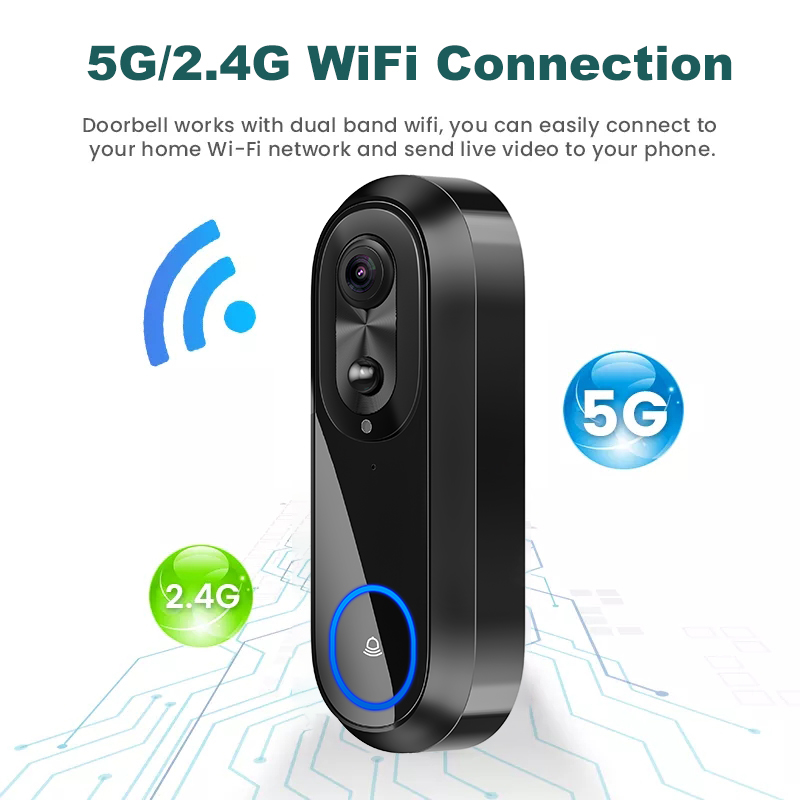 5G 2.4G WiFi Video Doorbell 10 - Smart Doorbell Wired incelemesi ve fiyatı