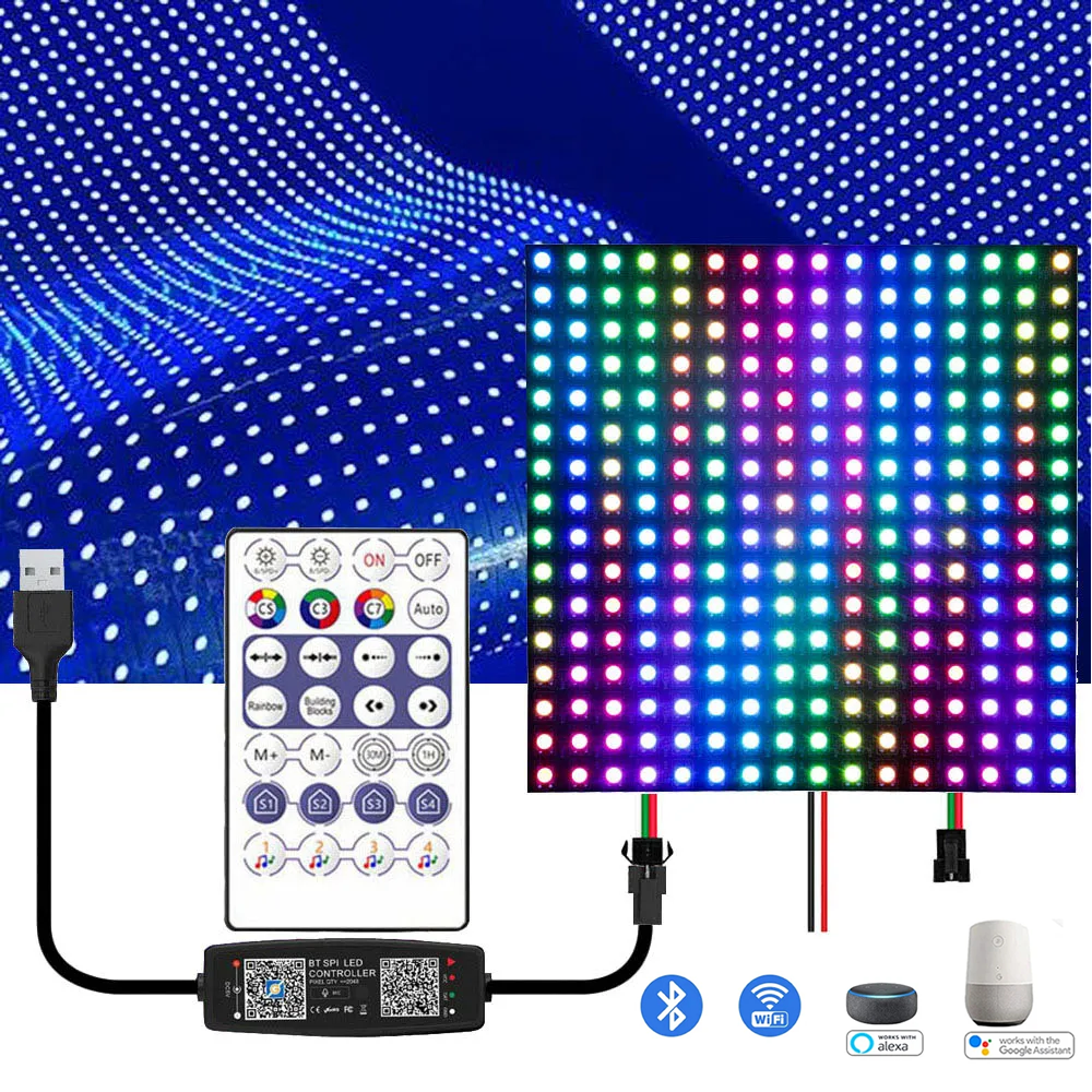 8X8 16X16 8X32 WS2812B With US - Rgb Led Matrix 8X8 incelemesi ve fiyatı
