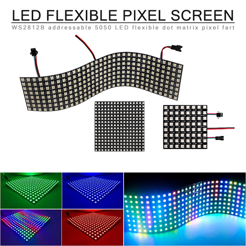 LED Digital Pixels Screen WS28 - Rgb Led Matrix 8X8 incelemesi ve fiyatı