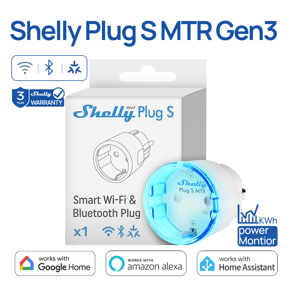 Shelly Plug S MTR Gen3 Matter  - Shelly Relay Module incelemesi ve fiyatı