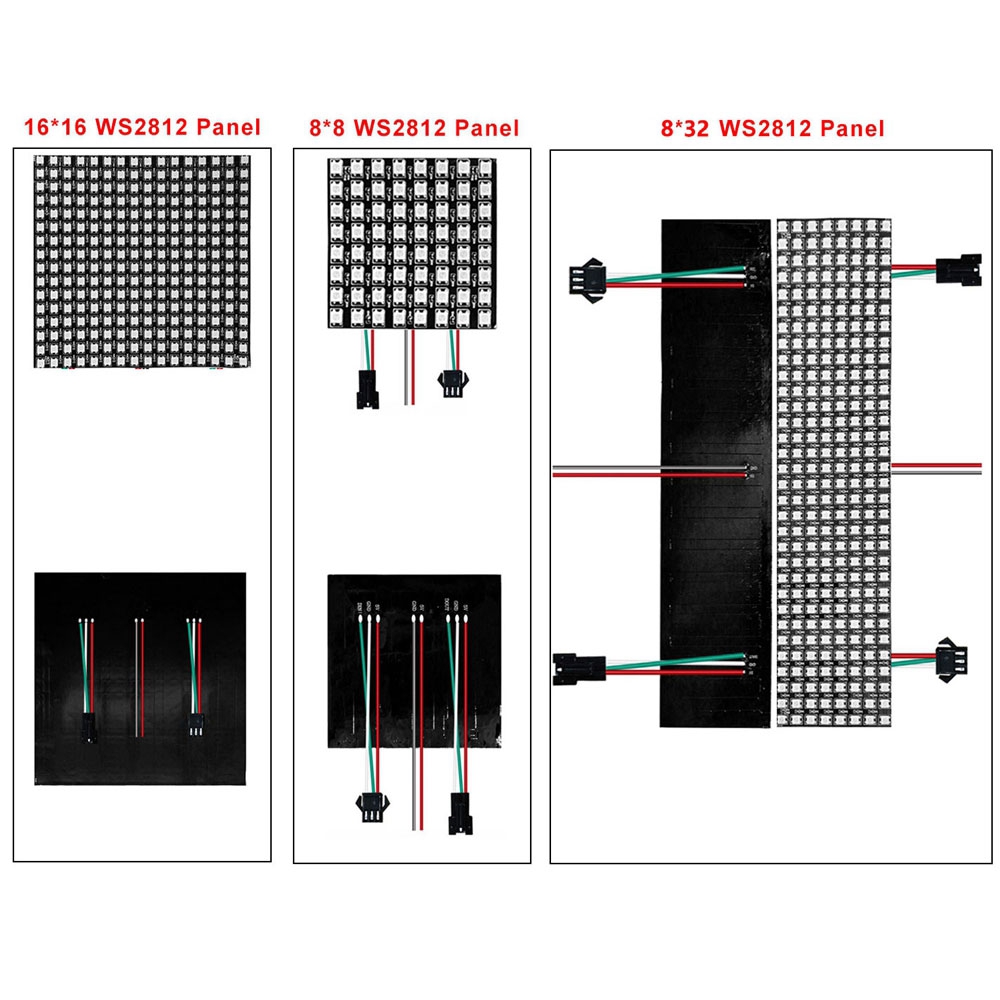 DC5V WS2812B 8*8 16*16 8*32 Fl - Rgb Led Matrix 8X8 incelemesi ve fiyatı