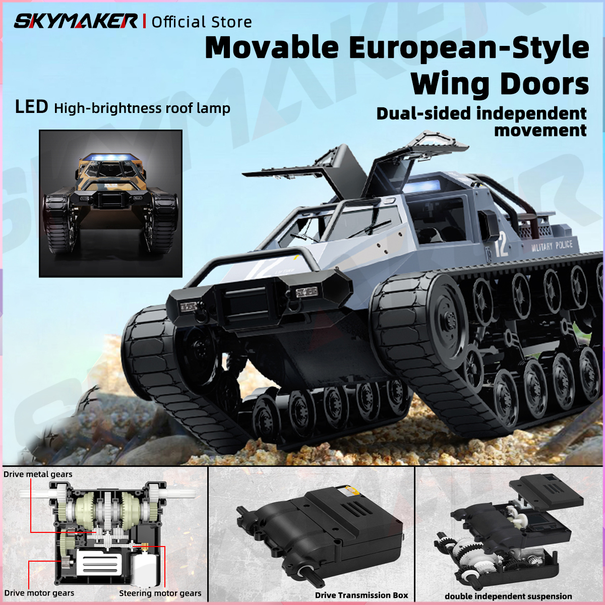 JJRC C8812 Max Tracked Tank Mo - Home Automation Tutorial incelemesi ve fiyatı