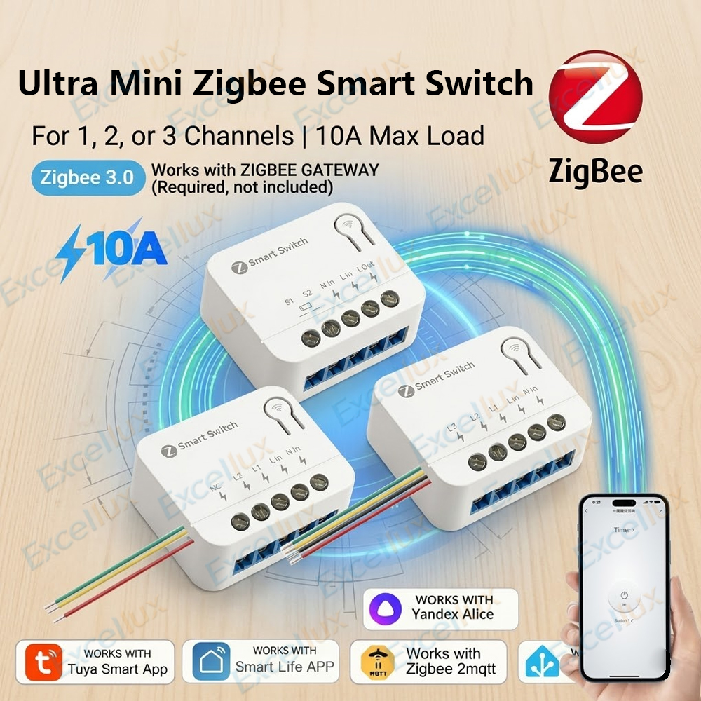 Ultra Mini ZigBee Smart Switch - Diy Home Automation Hub incelemesi ve fiyatı