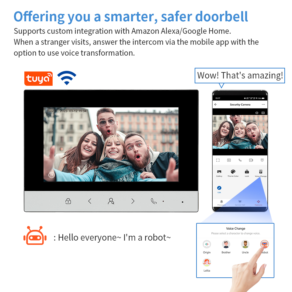 10inch Tuya WIFI Video Interco - Smart Doorbell Wired incelemesi ve fiyatı