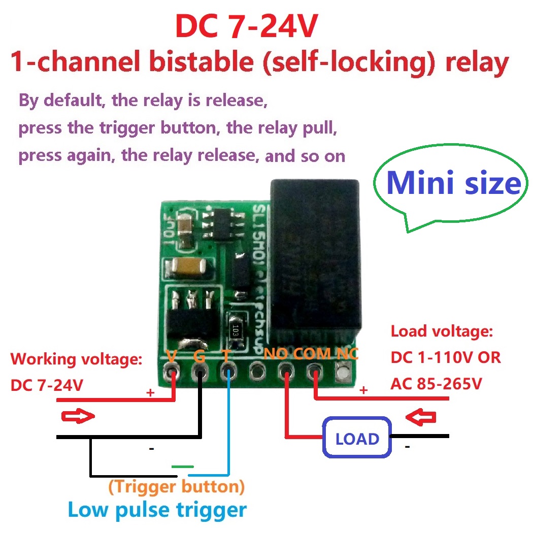 DC 9V 12V 24V 2A mini Bistable - Shelly Relay Module incelemesi ve fiyatı