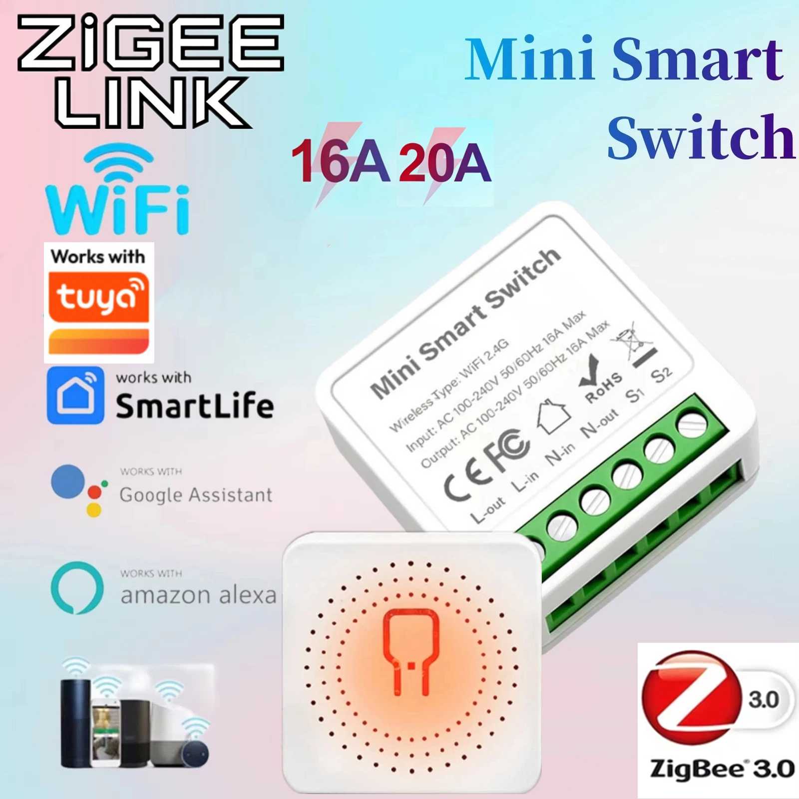 For Tuya Mini Smart WiFi Switc - Home Automation Diy incelemesi ve fiyatı