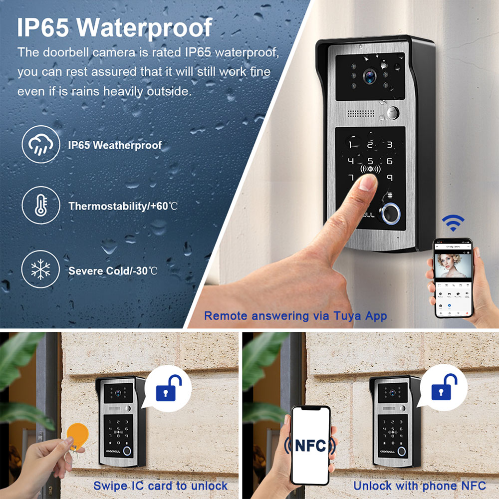 Tuya 5G Wifi Video Door Phone  - Smart Doorbell Wired incelemesi ve fiyatı