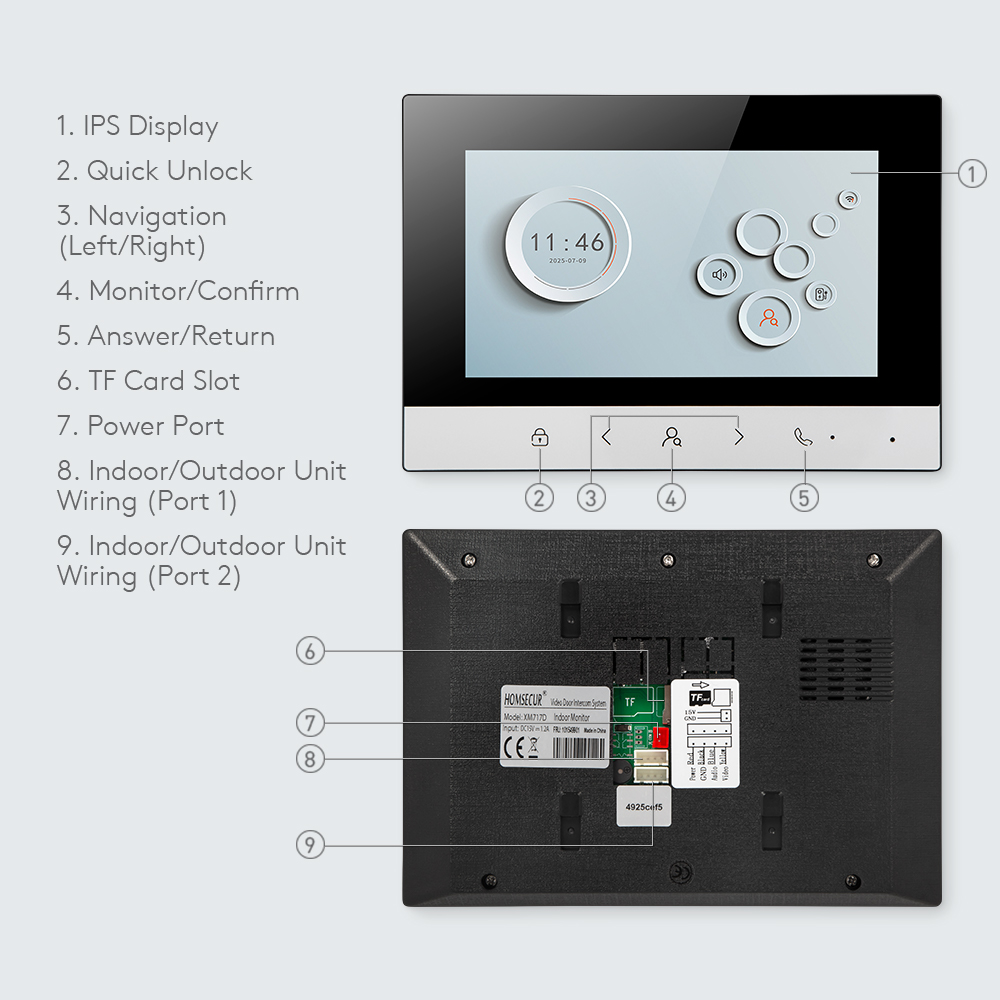 Tuya Smart WIFI Indoor Monitor - Smart Doorbell Wired incelemesi ve fiyatı