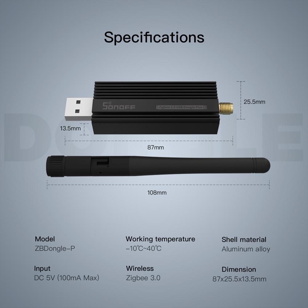 SONOFF ZBDongle-P Zigbee 3.0 U - Zigbee Coordinator Stick incelemesi ve fiyatı