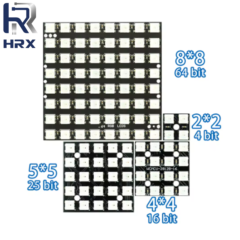 WS2812 LED 5050 RGB 8x8 4 16 2 - Rgb Led Matrix 8X8 incelemesi ve fiyatı