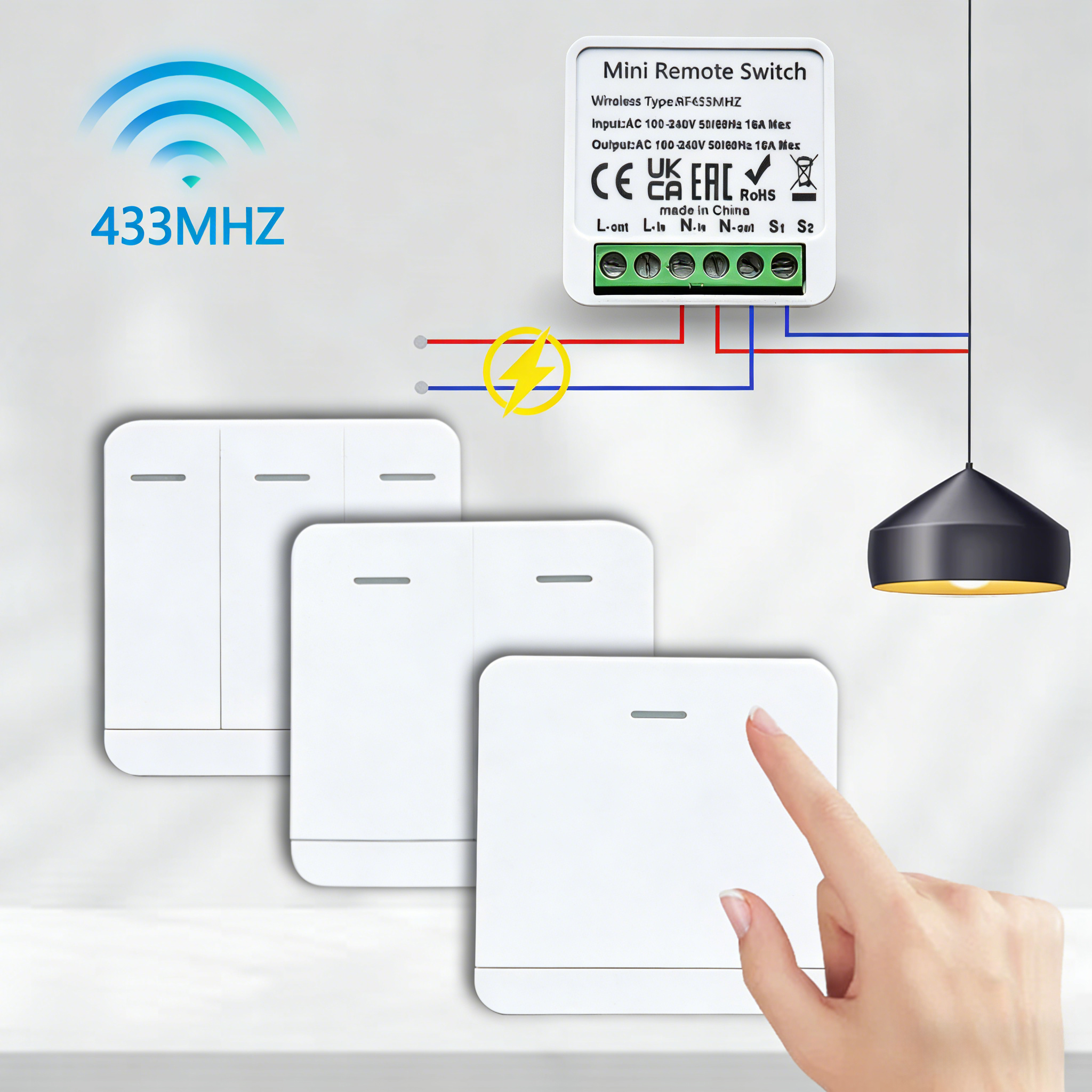 RF 433MHz Smart DIY Wireless S - Home Automation Panel Diy incelemesi ve fiyatı