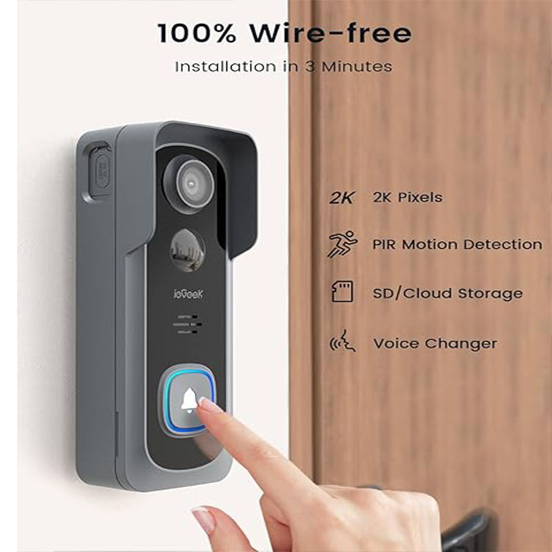 ieGeek 2K Doorbell Camera Wire - Smart Doorbell Wired incelemesi ve fiyatı