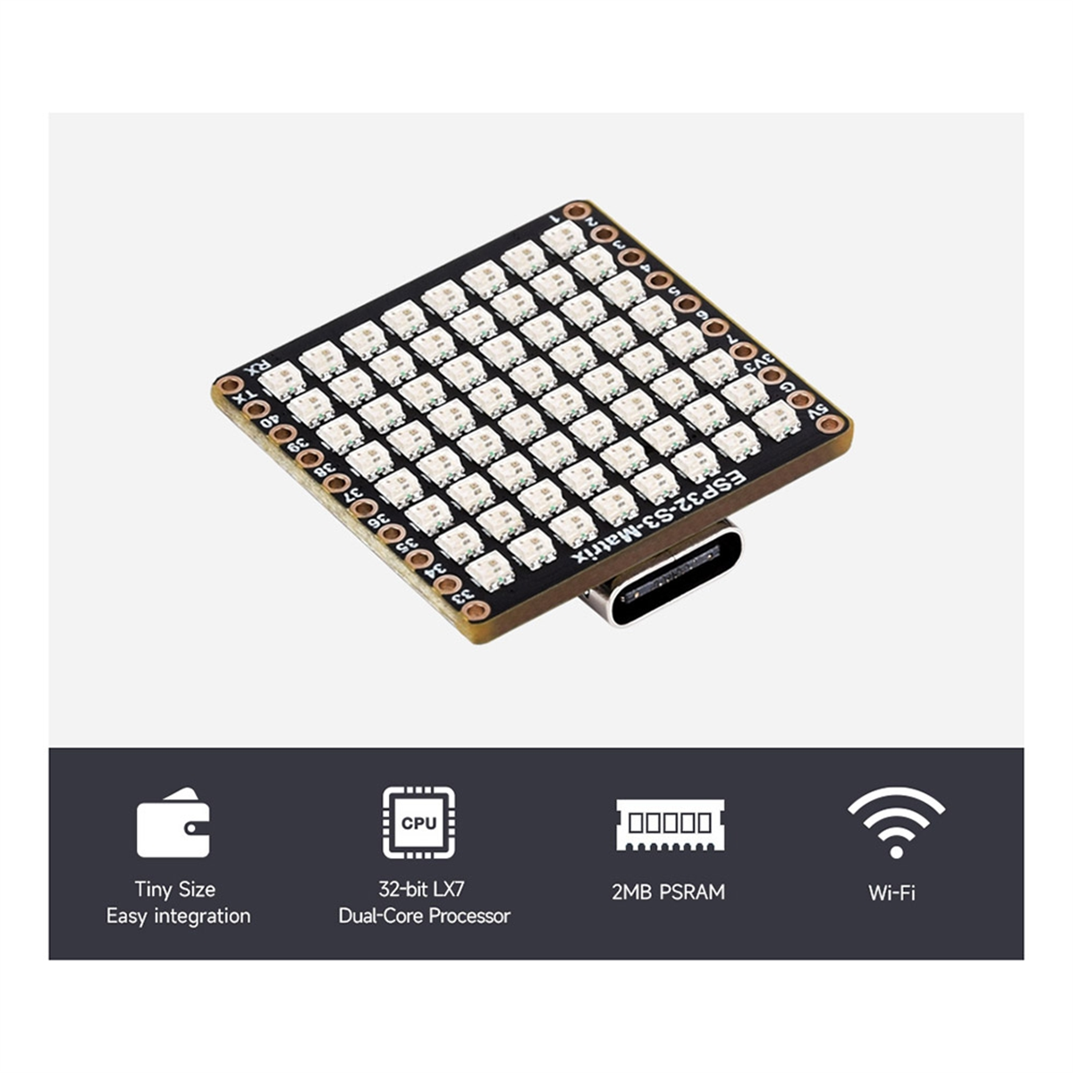 ABGN ESP32-S3 Development Boar - Rgb Led Matrix 8X8 incelemesi ve fiyatı