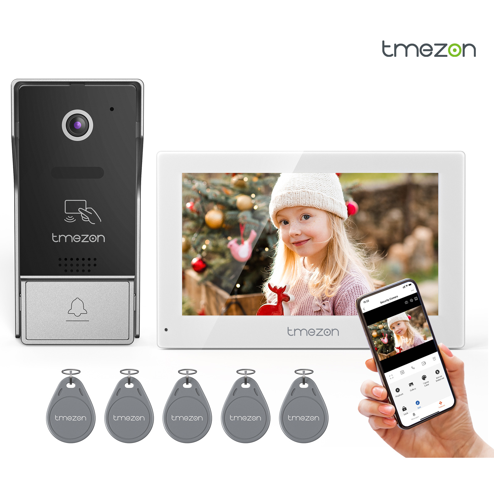 7 Inch Tuya 1080P wireless Wif - Smart Doorbell Wired incelemesi ve fiyatı