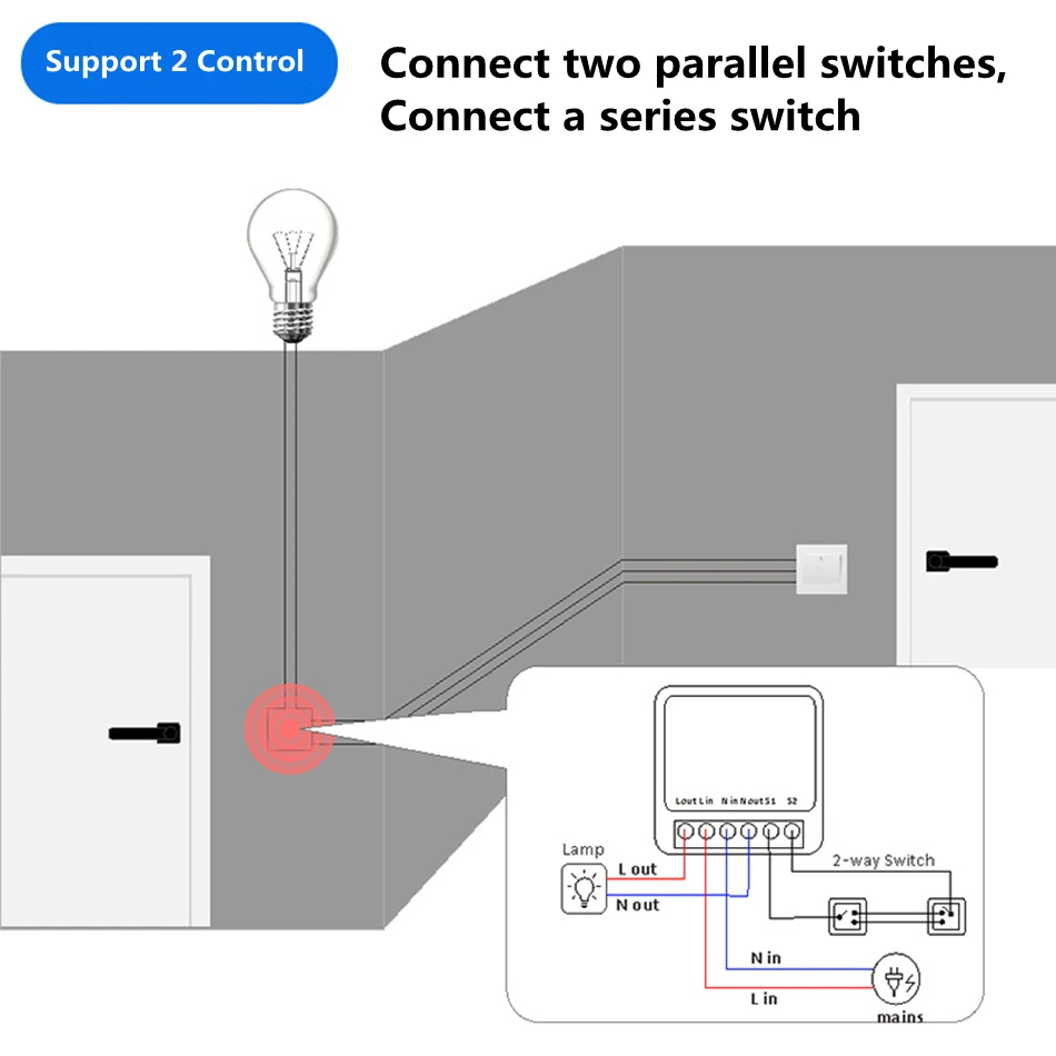 16A Two Way Control DIY WiFi M - Home Automation Diy incelemesi ve fiyatı