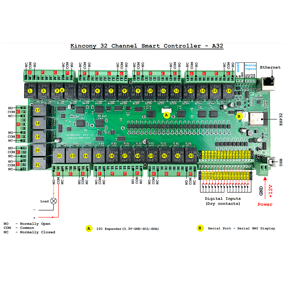 KC868-A32 ESP32 Wifi  RS232 US - Home Automation With Arduino incelemesi ve fiyatı
