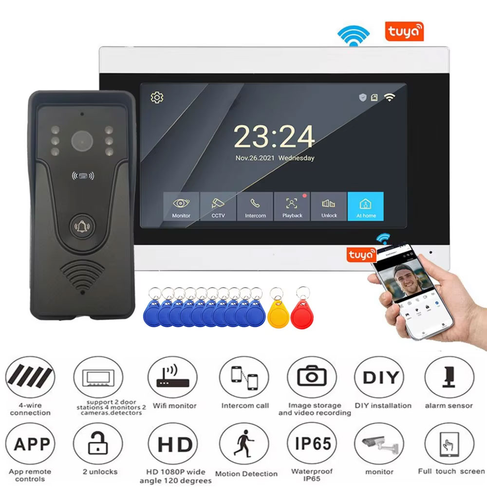 Tuya 1080P 7 Inch Color Touch  - Smart Doorbell Wired incelemesi ve fiyatı