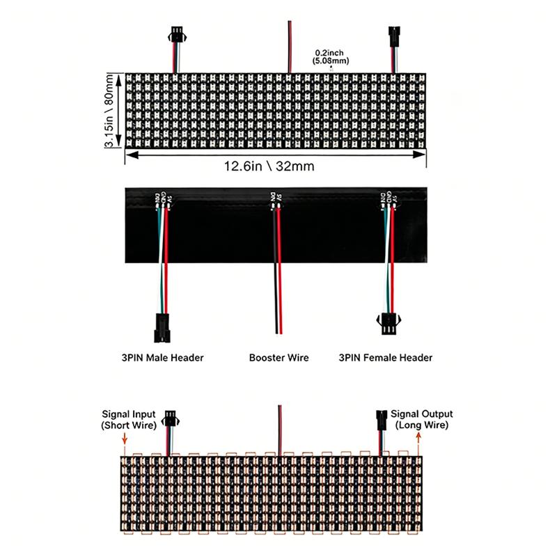 WS2812B Smart Pixel Module Mat - Rgb Led Matrix 8X8 incelemesi ve fiyatı