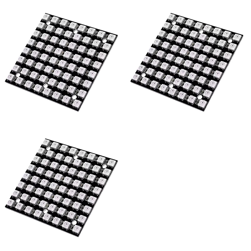 【FLASH DEAL】3X WS2812 LED 5050 - Rgb Led Matrix 8X8 incelemesi ve fiyatı