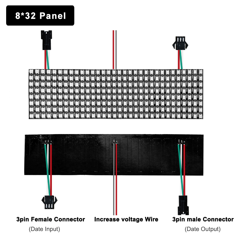 DC5V WS2812B 5050 RGB SMD Flex - Rgb Led Matrix 8X8 incelemesi ve fiyatı